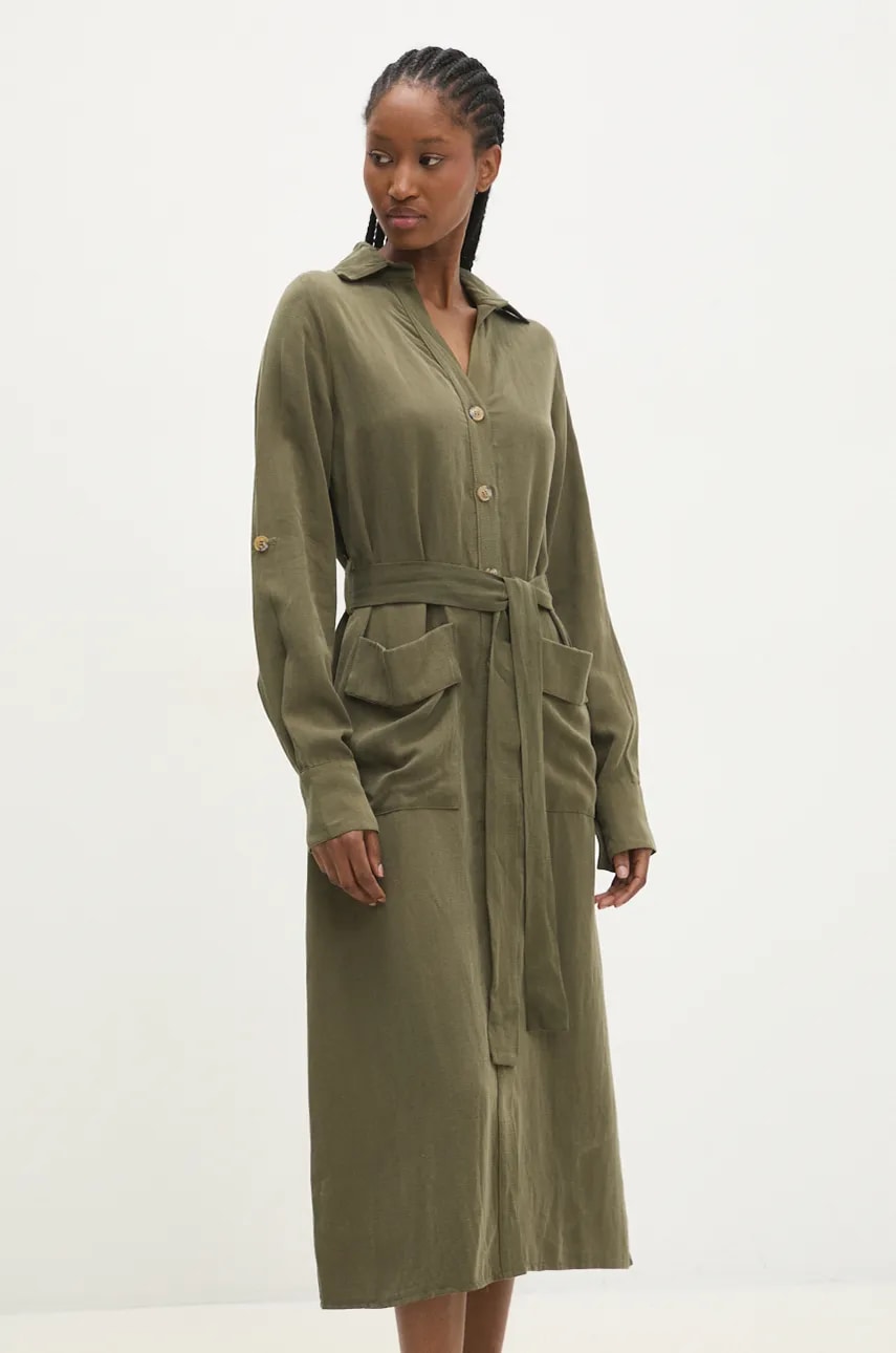Answear Lab rochie culoarea verde