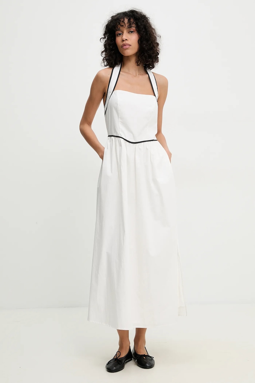 Answear Lab rochie din bumbac culoarea alb