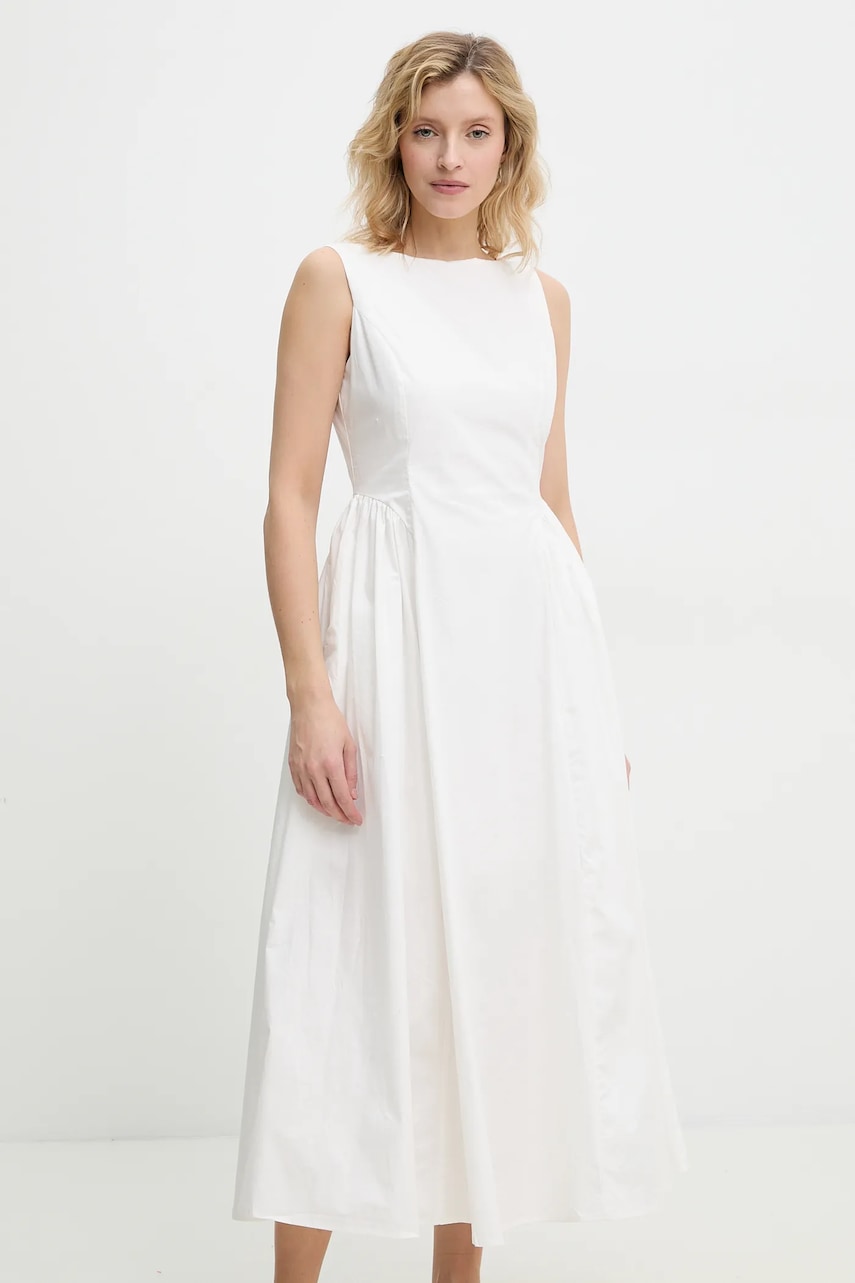 Answear Lab rochie din bumbac culoarea alb