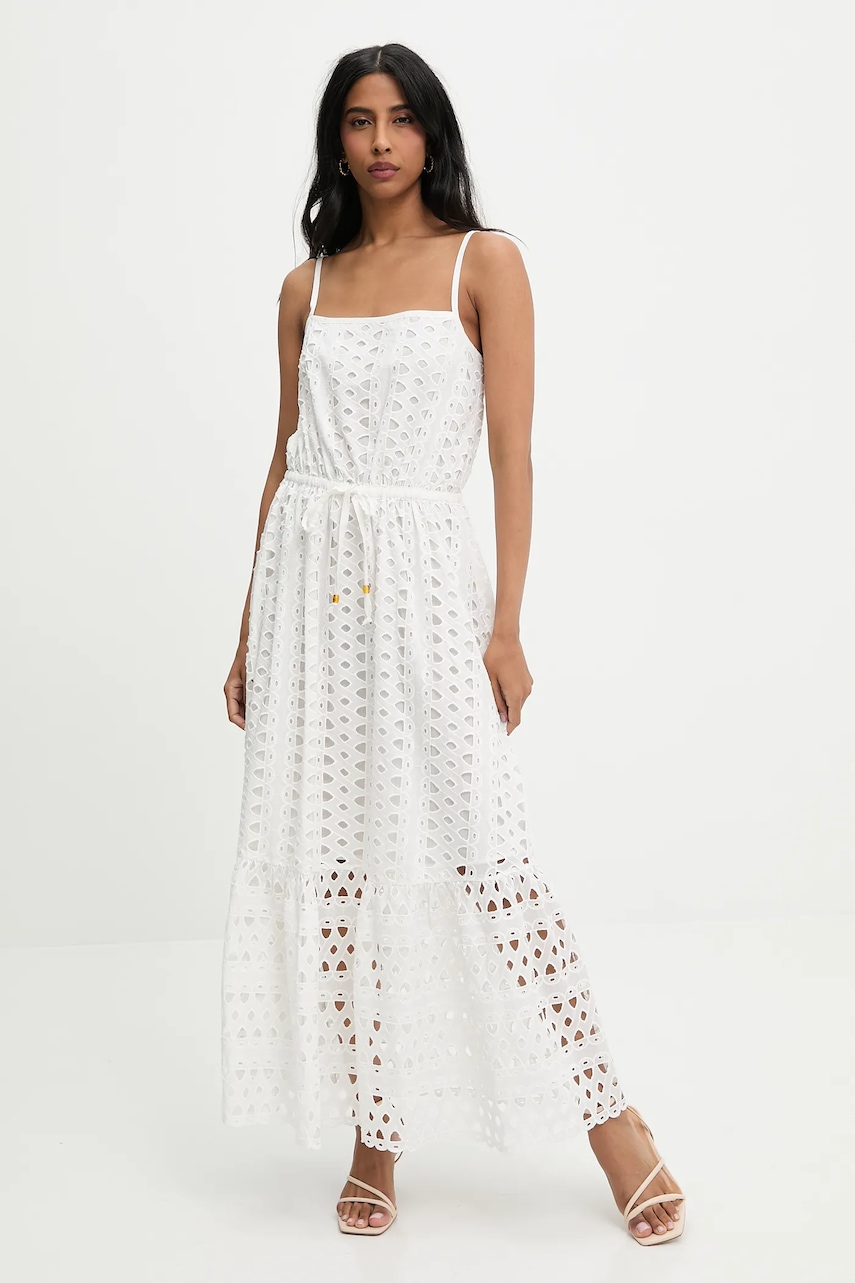 Answear Lab rochie din bumbac culoarea alb