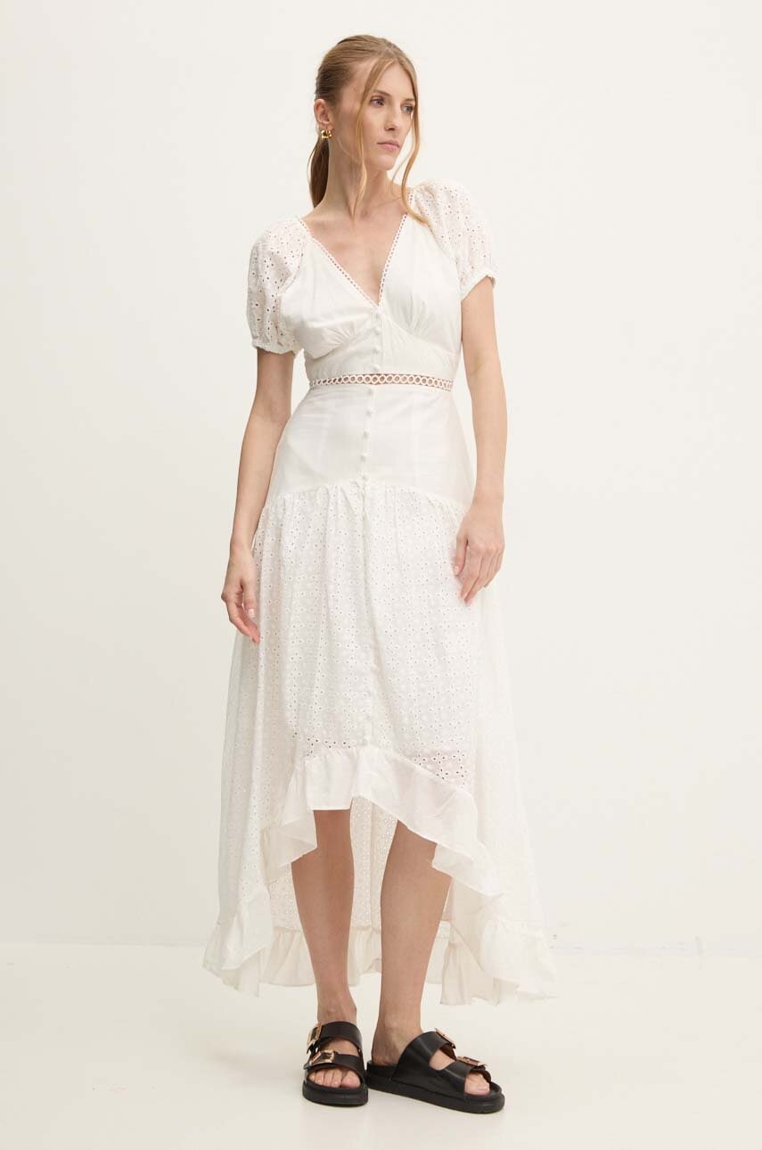 Answear Lab rochie din bumbac culoarea alb
