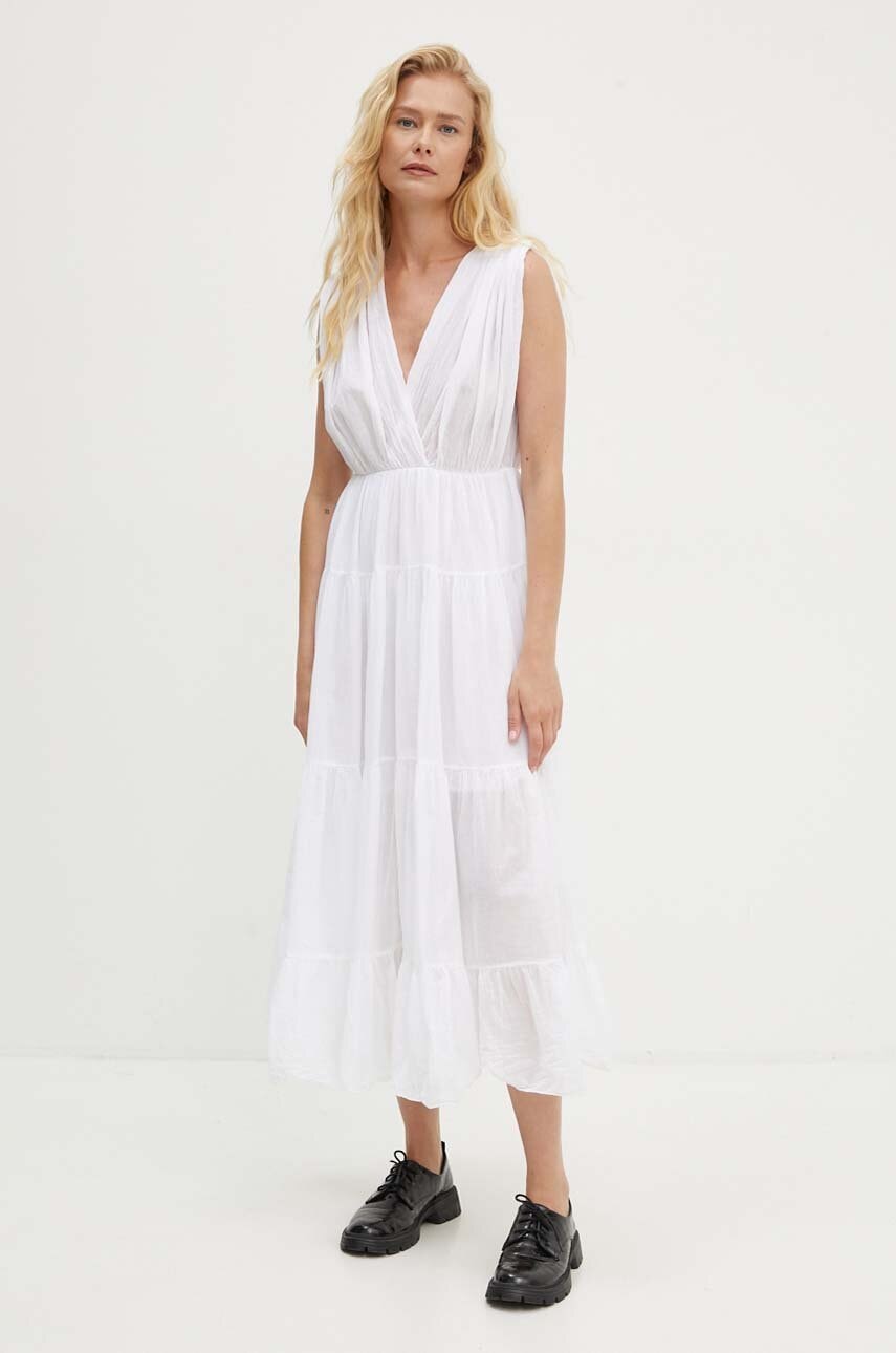 Answear Lab rochie din bumbac culoarea alb