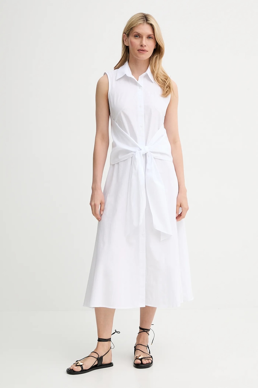 Answear Lab rochie din bumbac culoarea alb
