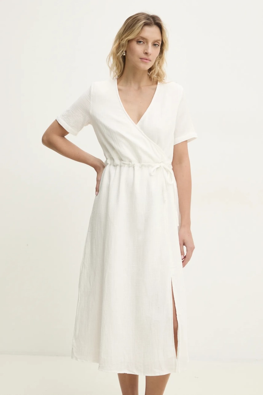 Answear Lab rochie din bumbac culoarea alb