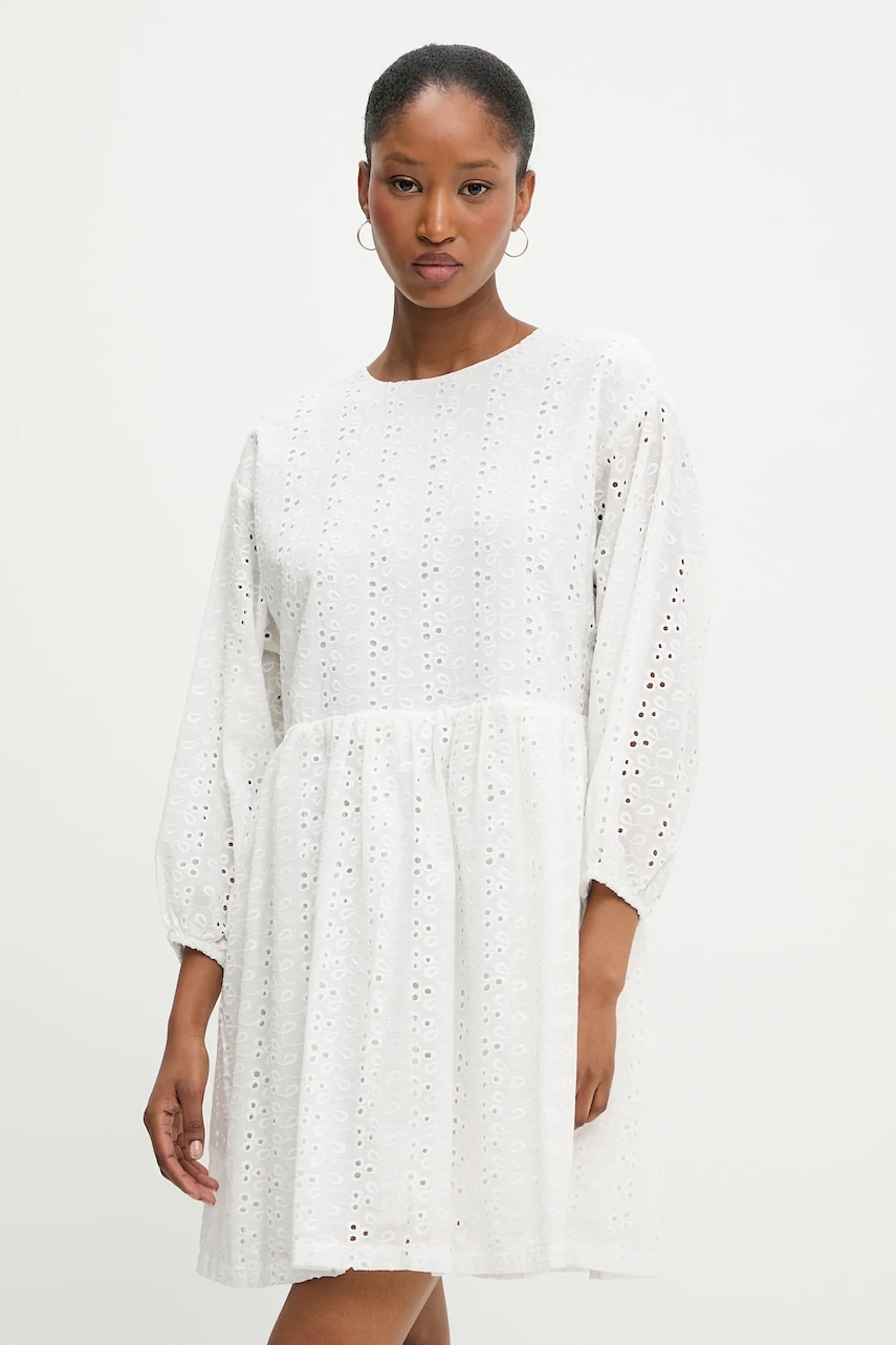 Answear Lab rochie din bumbac culoarea alb