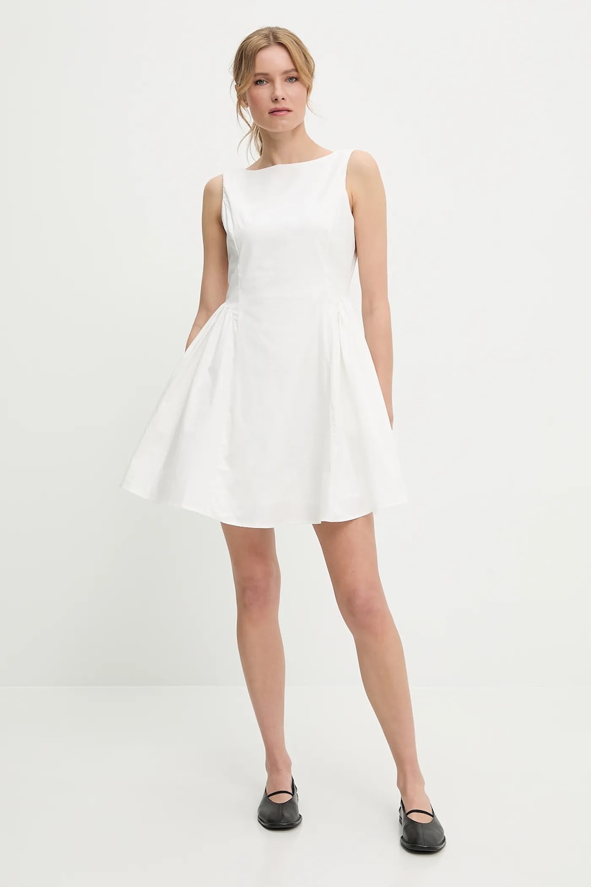 Answear Lab rochie din bumbac culoarea alb