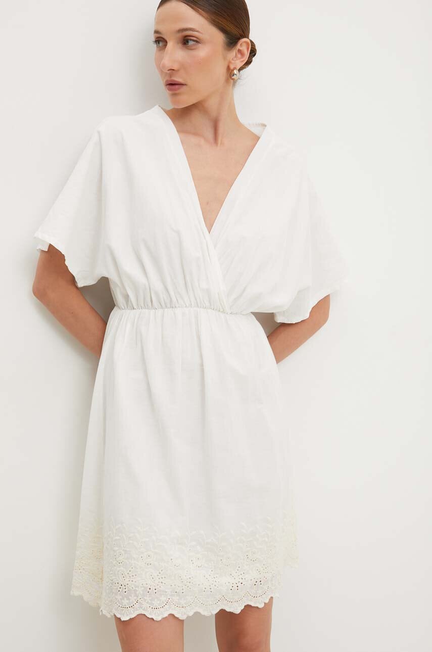 Answear Lab rochie din bumbac culoarea alb
