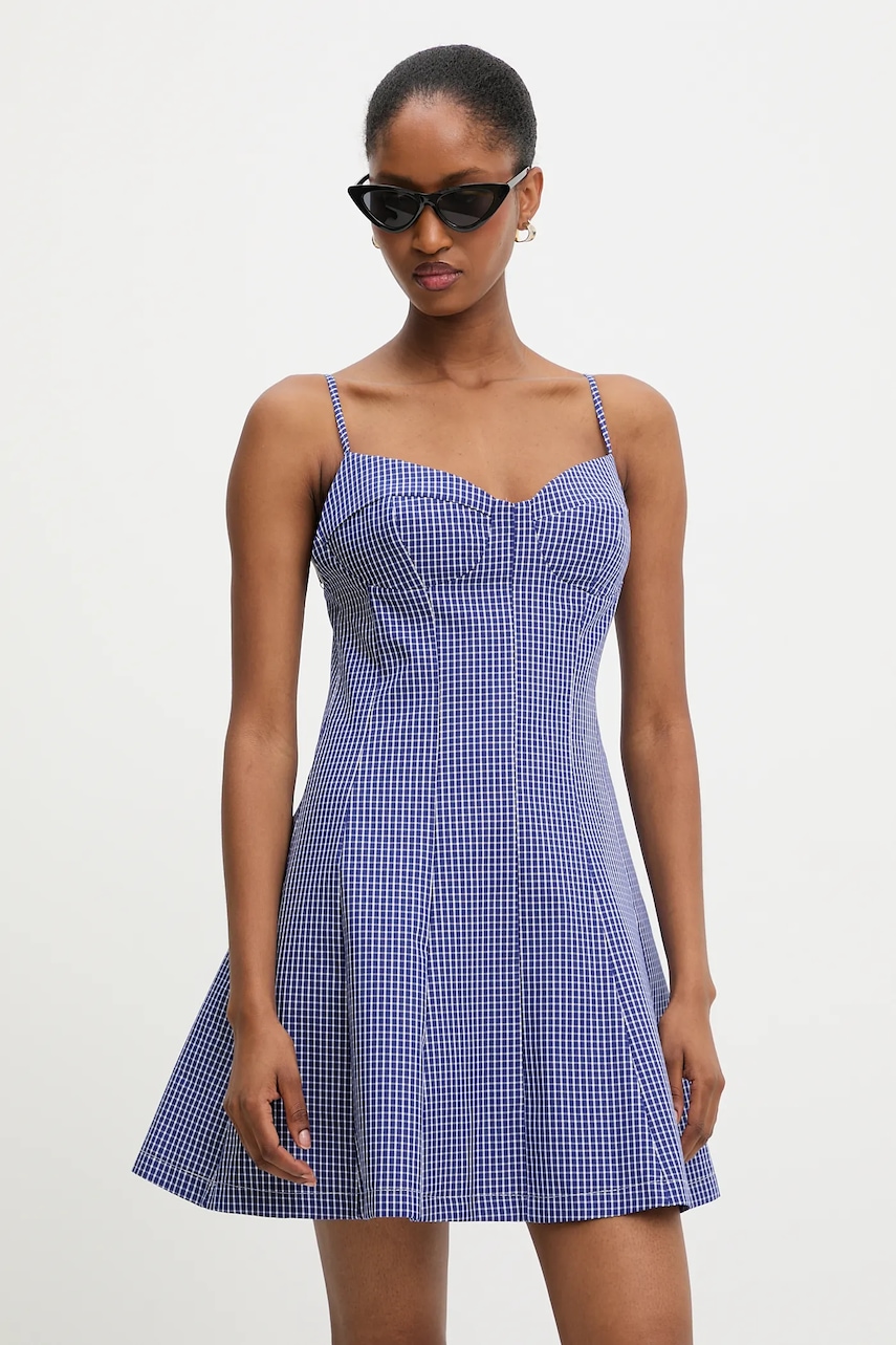 Answear Lab rochie din bumbac culoarea albastru marin