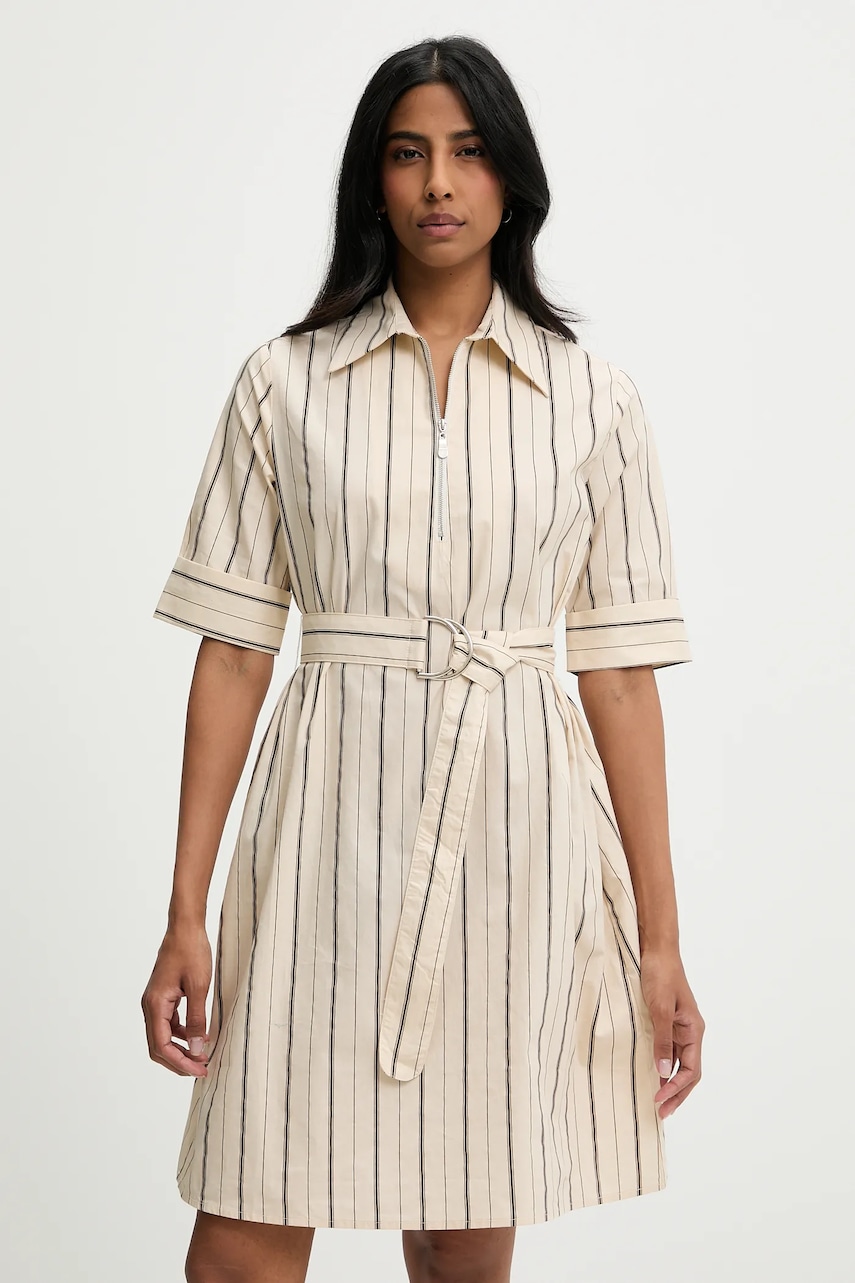 Answear Lab rochie din bumbac culoarea bej