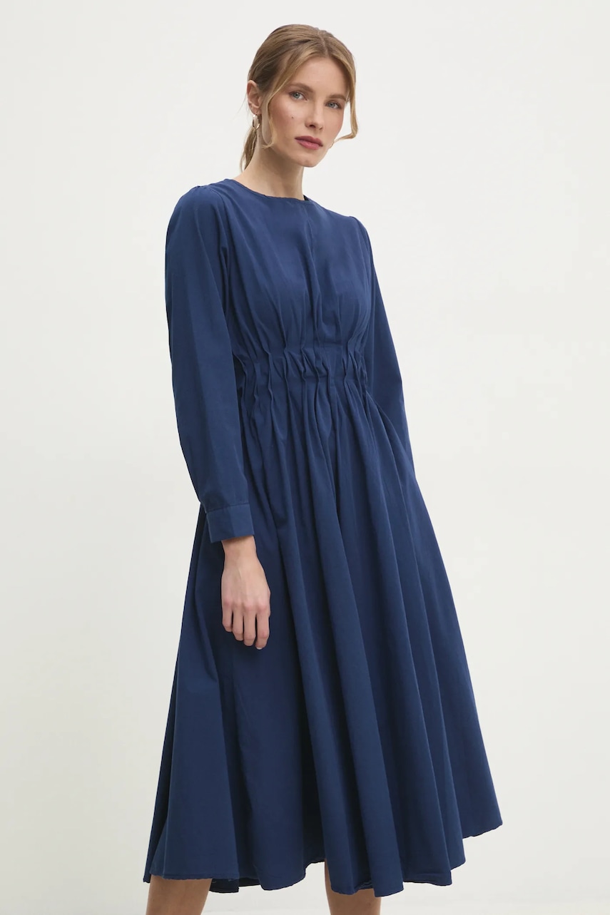 Answear Lab rochie din bumbac culoarea bleumarin