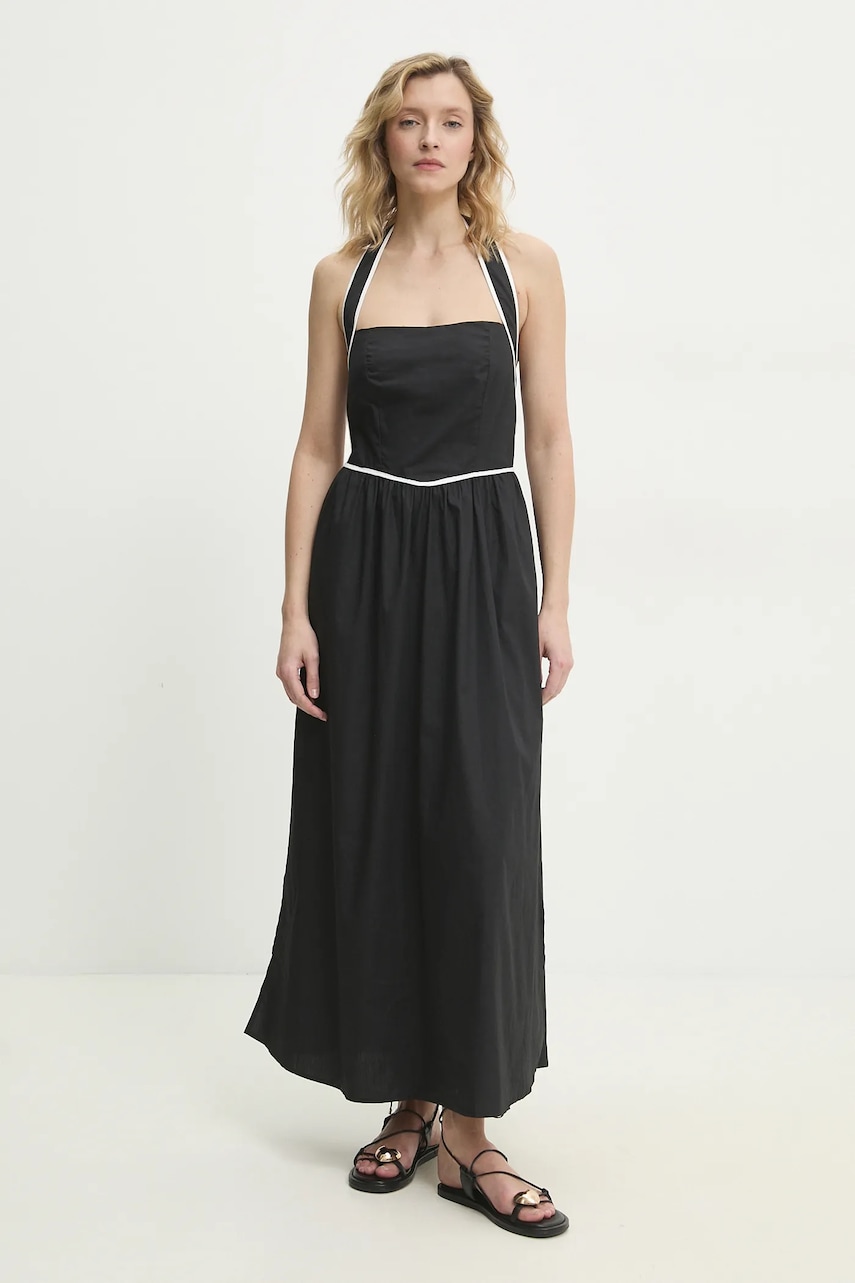 Answear Lab rochie din bumbac culoarea negru