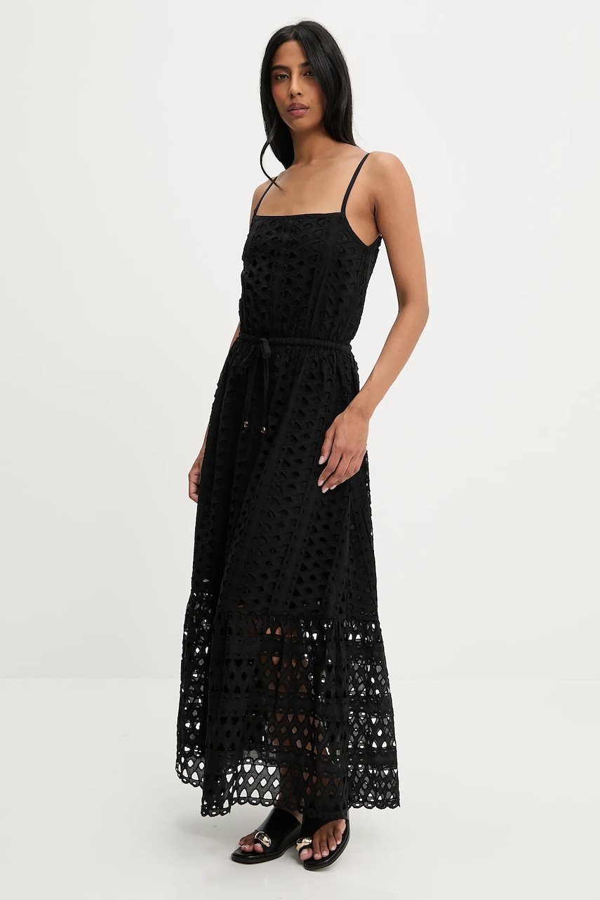 Answear Lab rochie din bumbac culoarea negru
