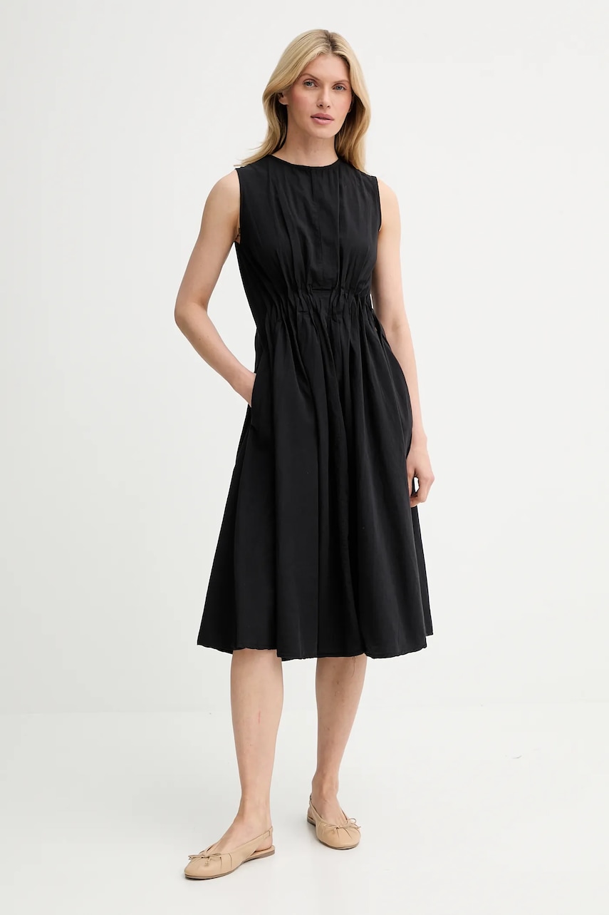 Answear Lab rochie din bumbac culoarea negru