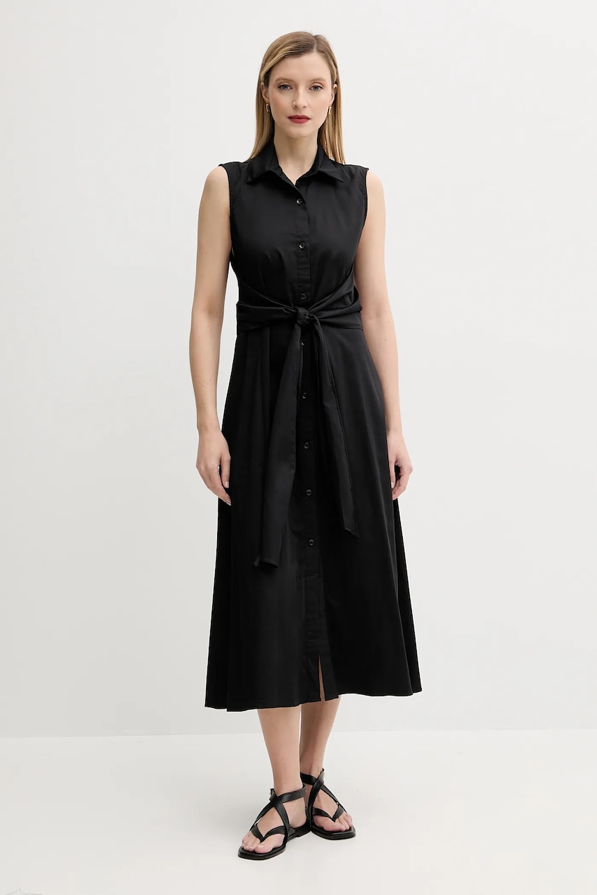Answear Lab rochie din bumbac culoarea negru