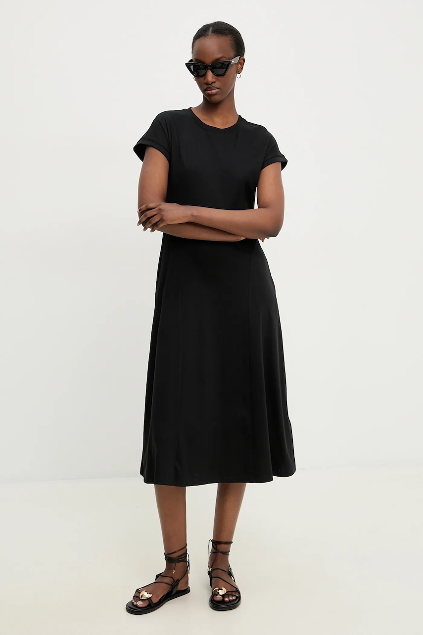 Answear Lab rochie din bumbac culoarea negru