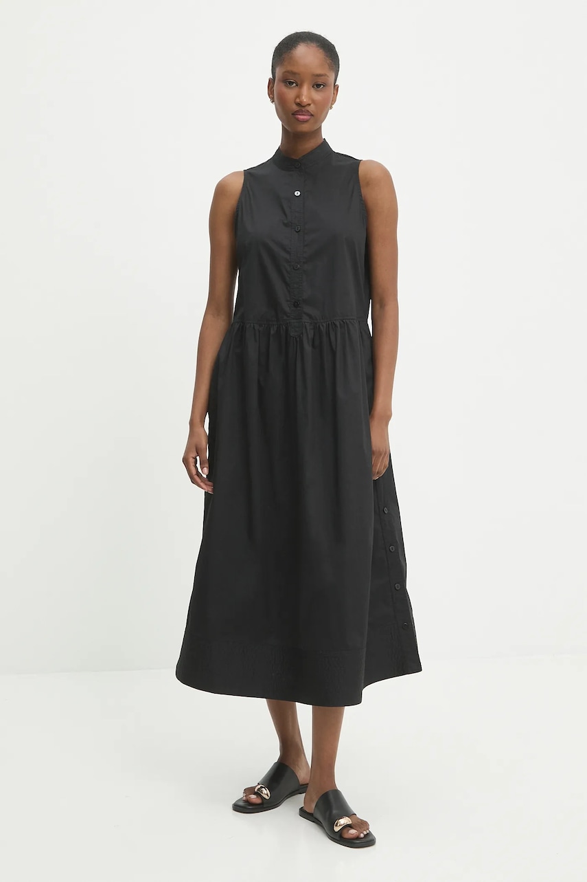 Answear Lab rochie din bumbac culoarea negru