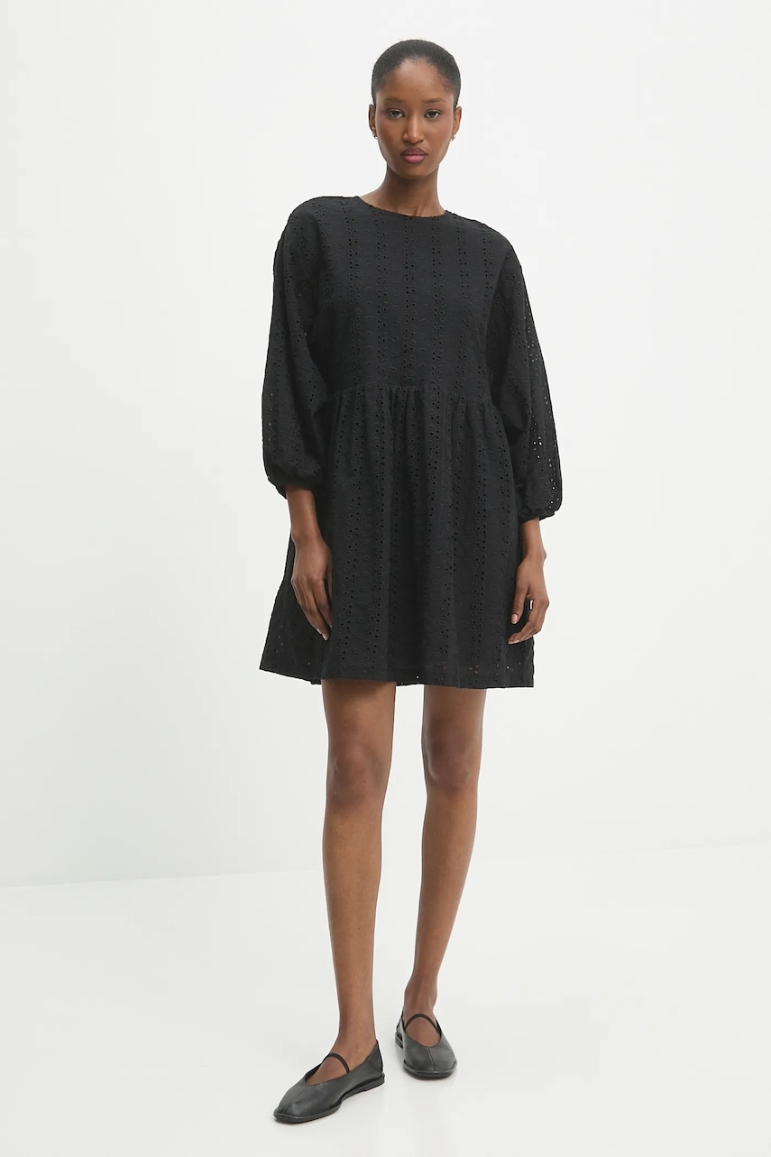 Answear Lab rochie din bumbac culoarea negru