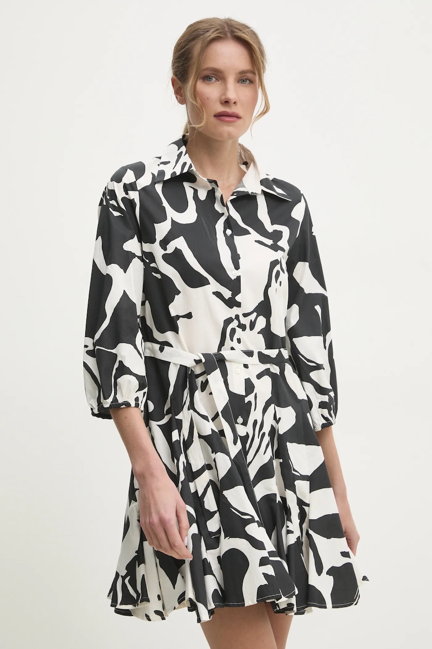 Answear Lab rochie din bumbac culoarea negru