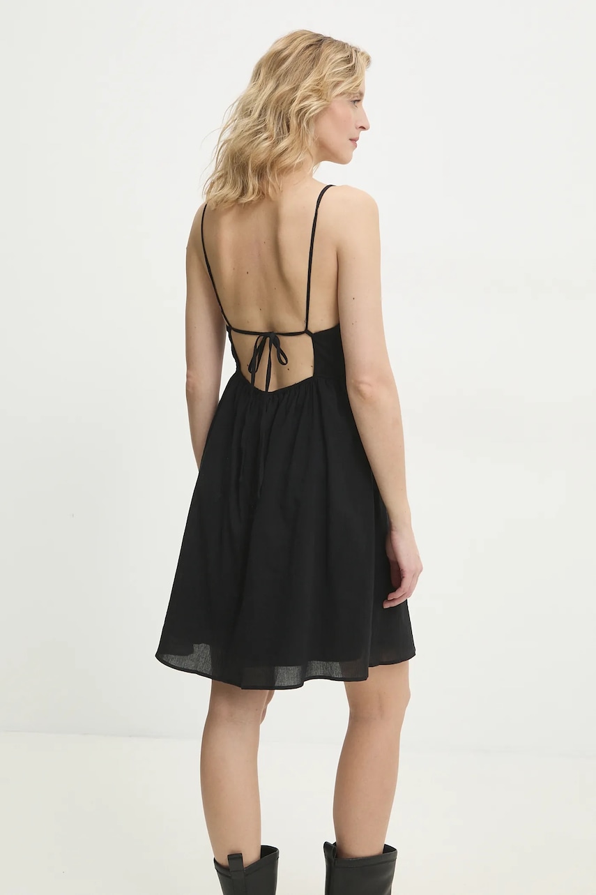 Answear Lab rochie din bumbac culoarea negru