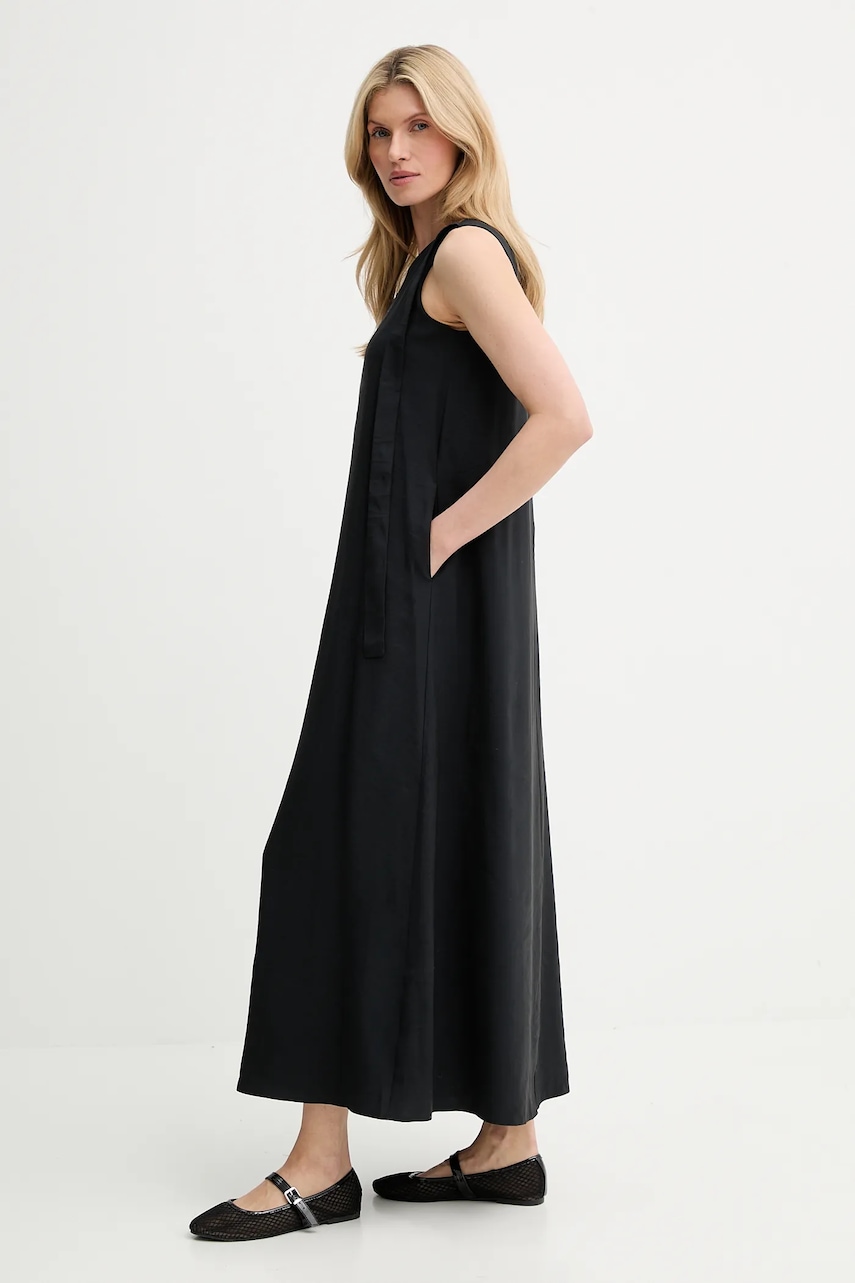 Answear Lab rochie din bumbac culoarea negru