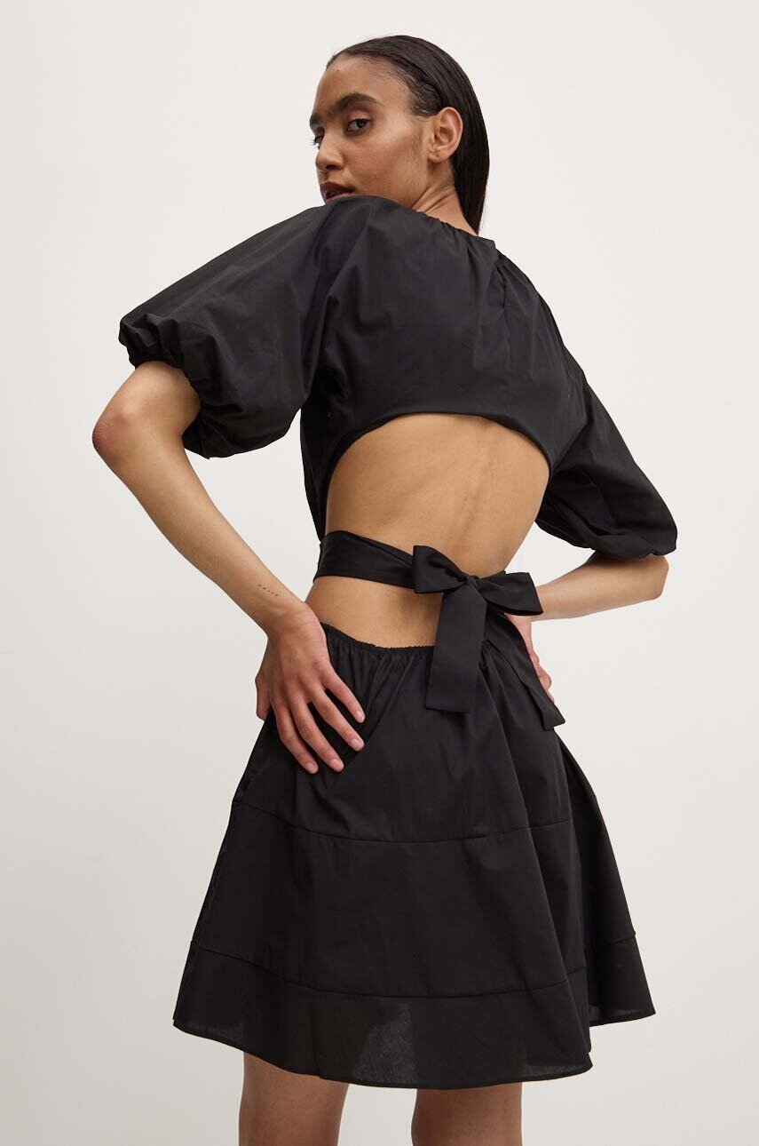 Answear Lab rochie din bumbac culoarea negru