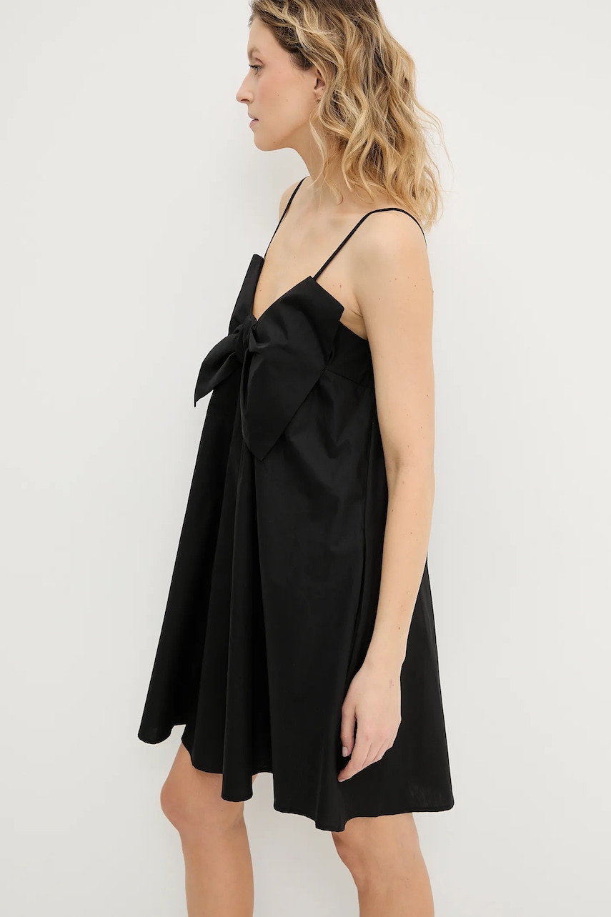 Answear Lab rochie din bumbac culoarea negru