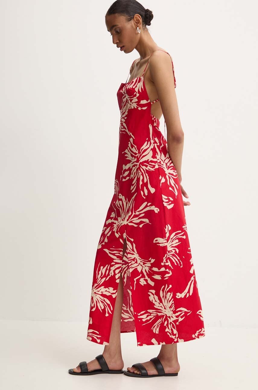 Answear Lab rochie din bumbac culoarea rosu