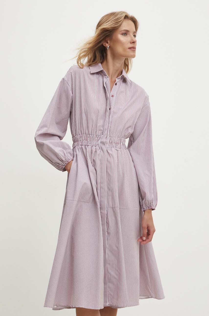 Answear Lab rochie din bumbac culoarea rosu
