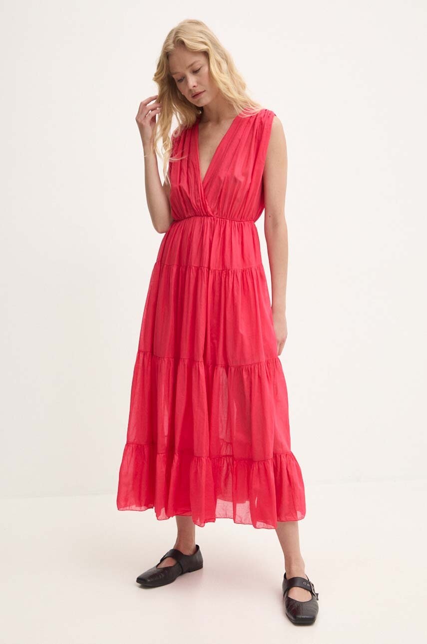 Answear Lab rochie din bumbac culoarea rosu