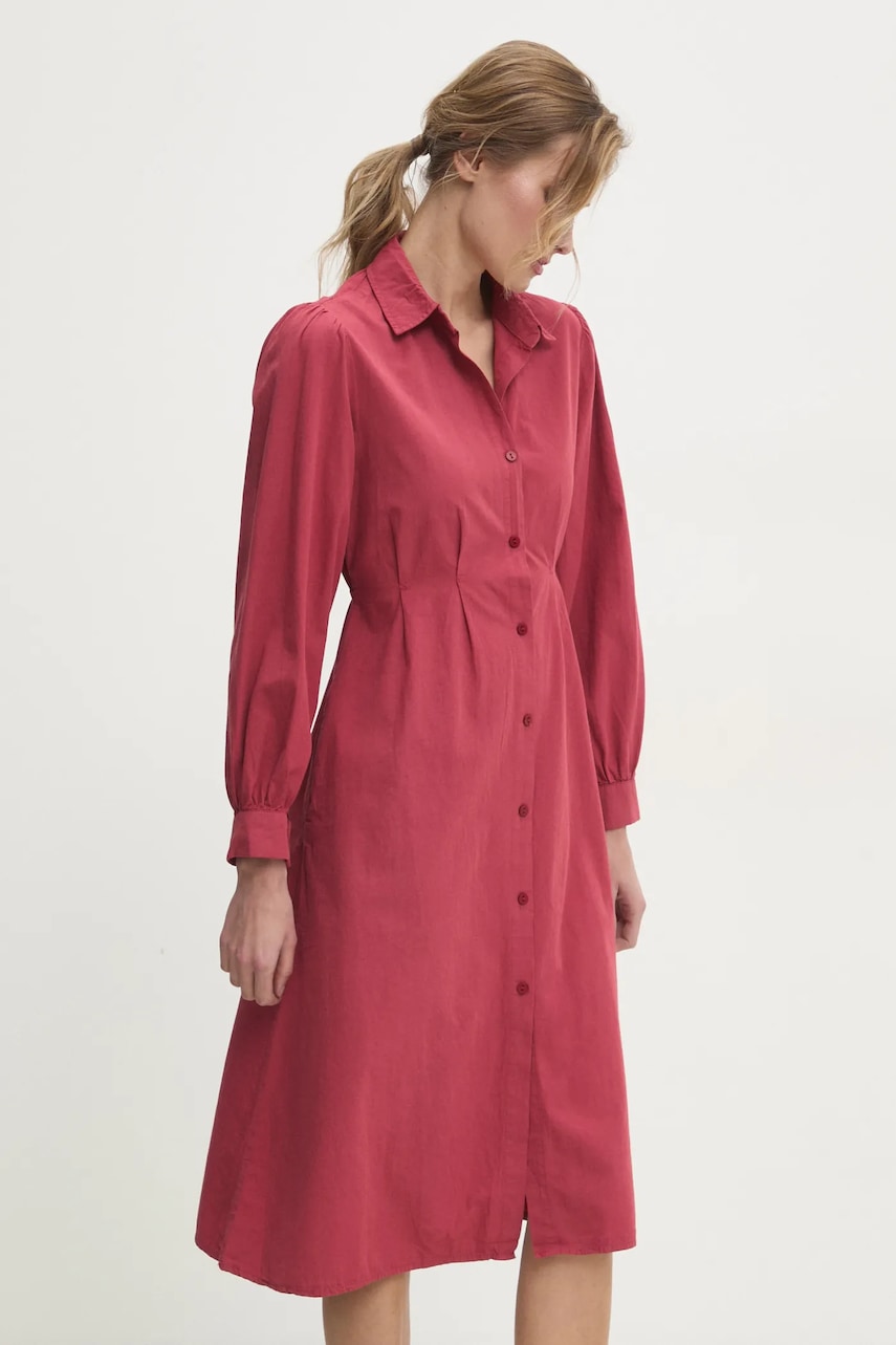 Answear Lab rochie din bumbac culoarea rosu