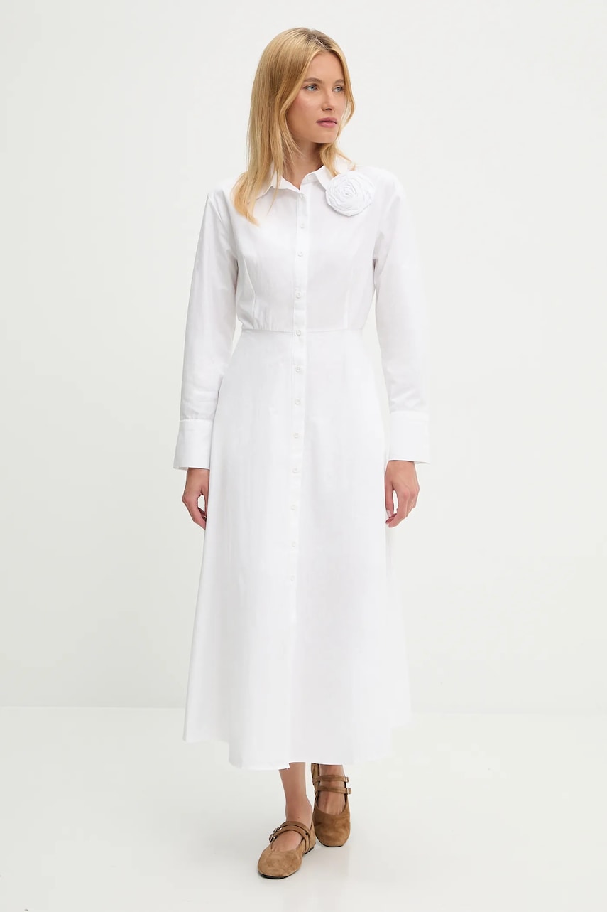 Answear Lab rochie din bumbac culoarea rosu