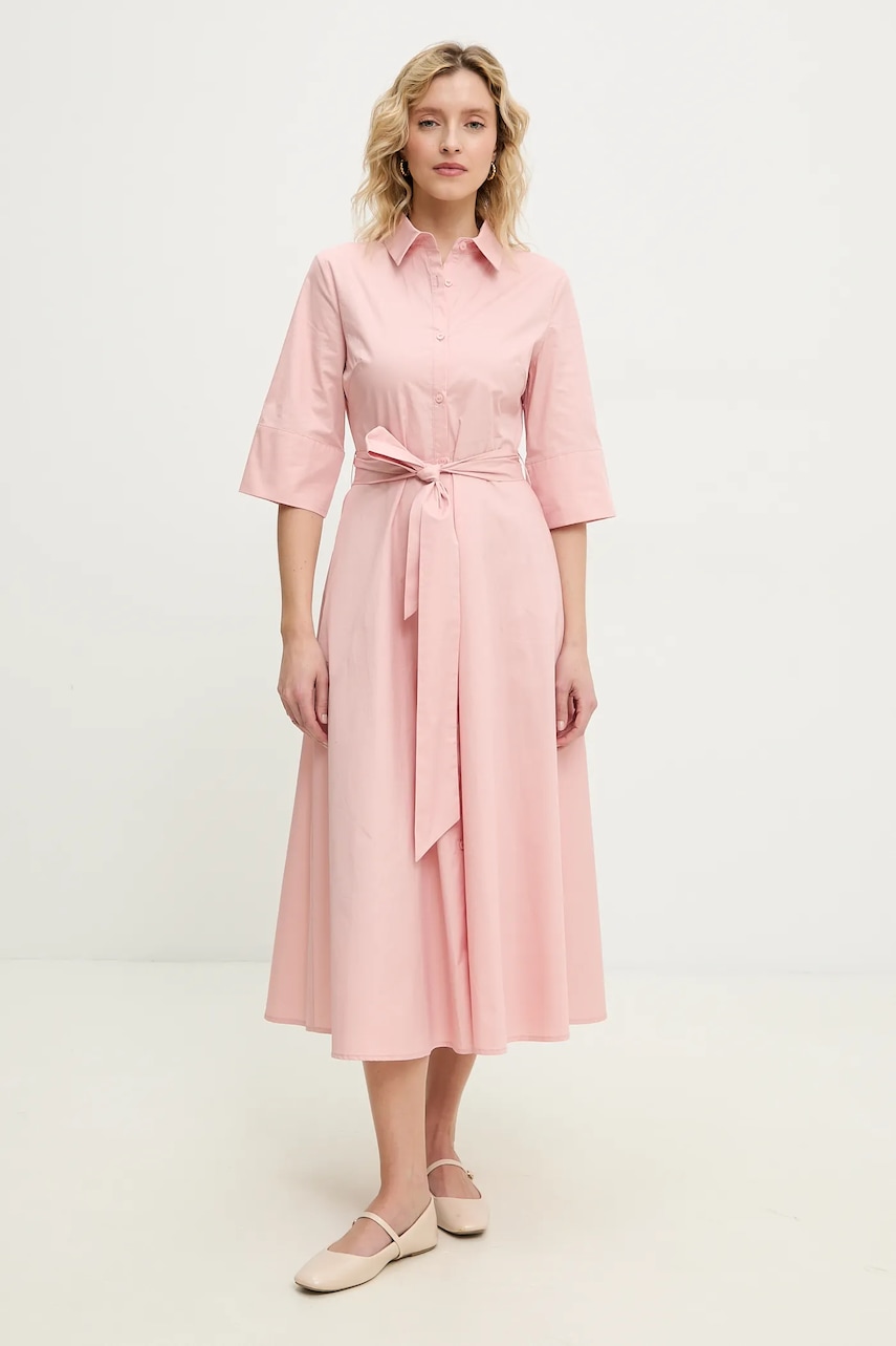 Answear Lab rochie din bumbac culoarea roz
