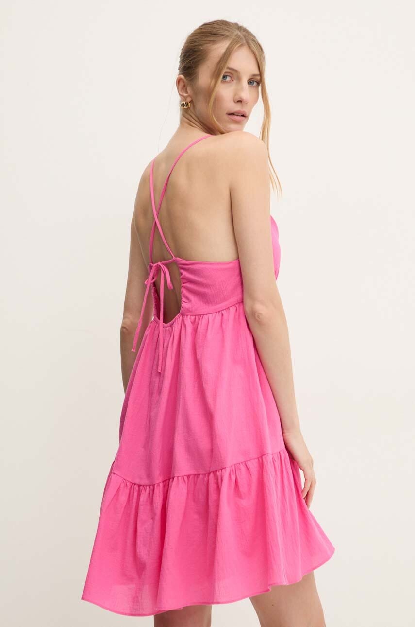 Answear Lab rochie din bumbac culoarea roz