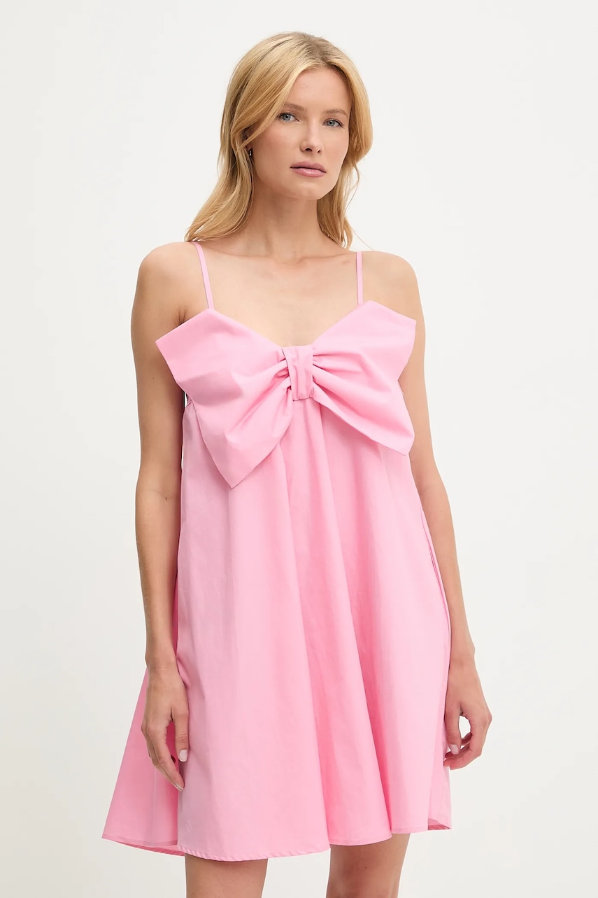 Answear Lab rochie din bumbac culoarea roz