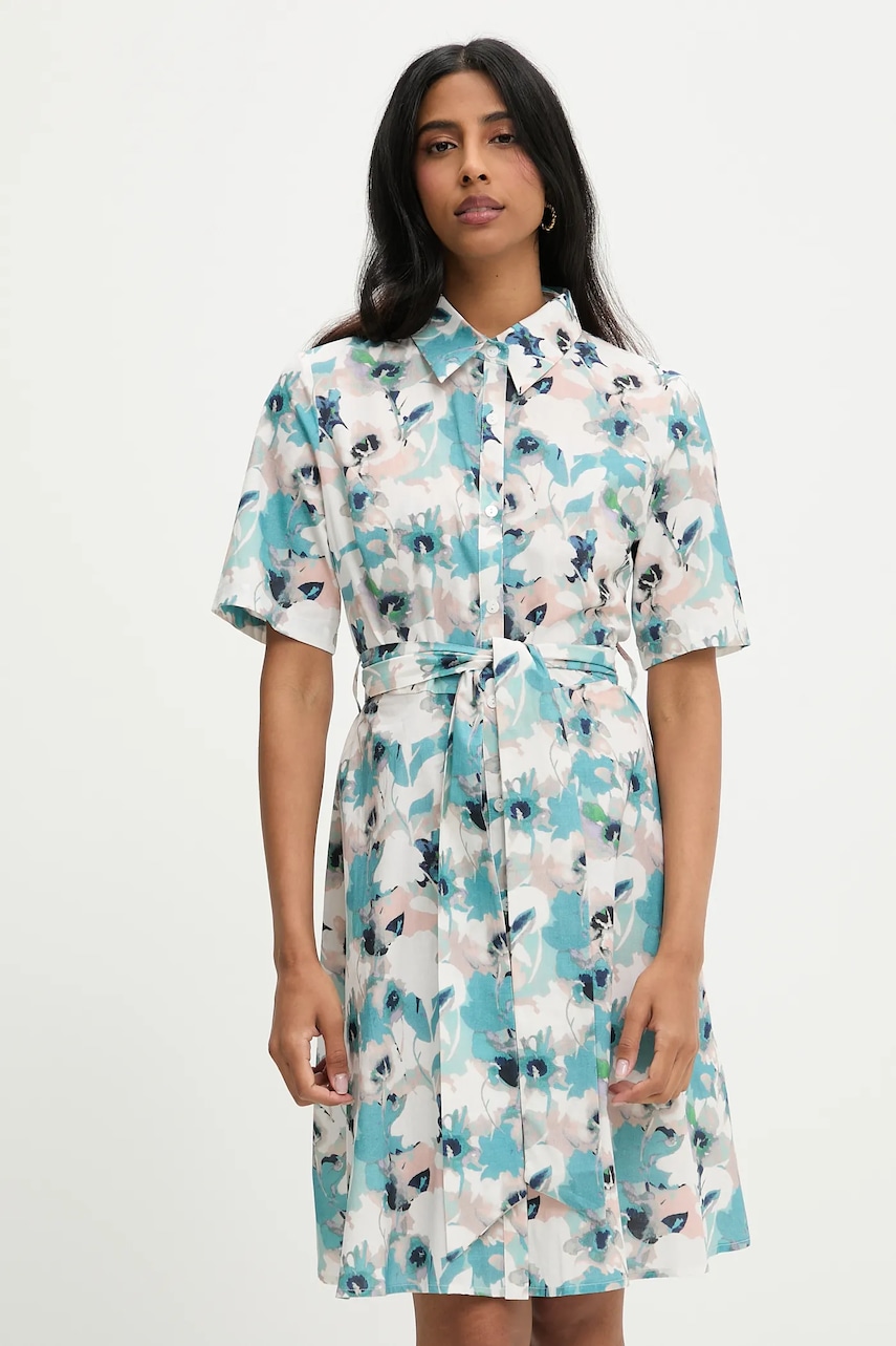 Answear Lab rochie din bumbac culoarea turcoaz