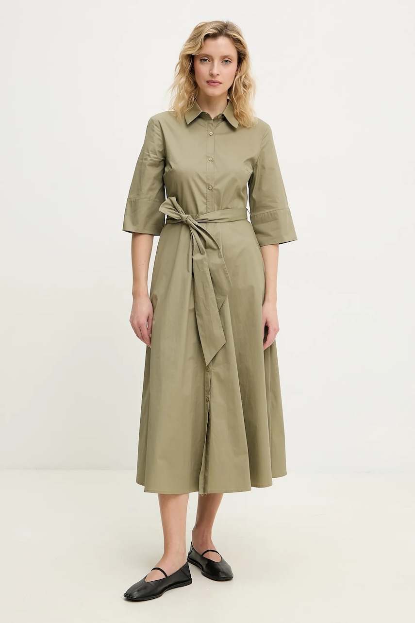 Answear Lab rochie din bumbac culoarea verde