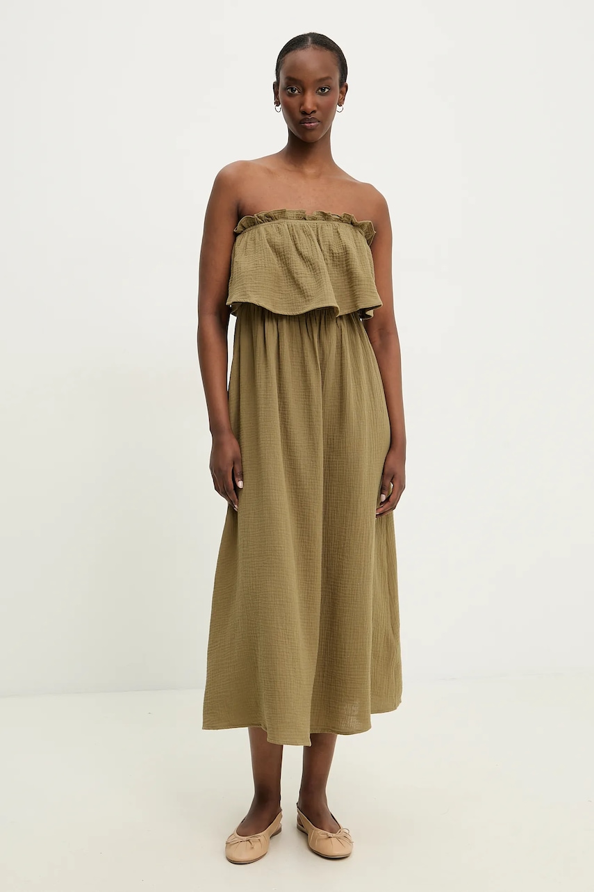 Answear Lab rochie din bumbac culoarea verde
