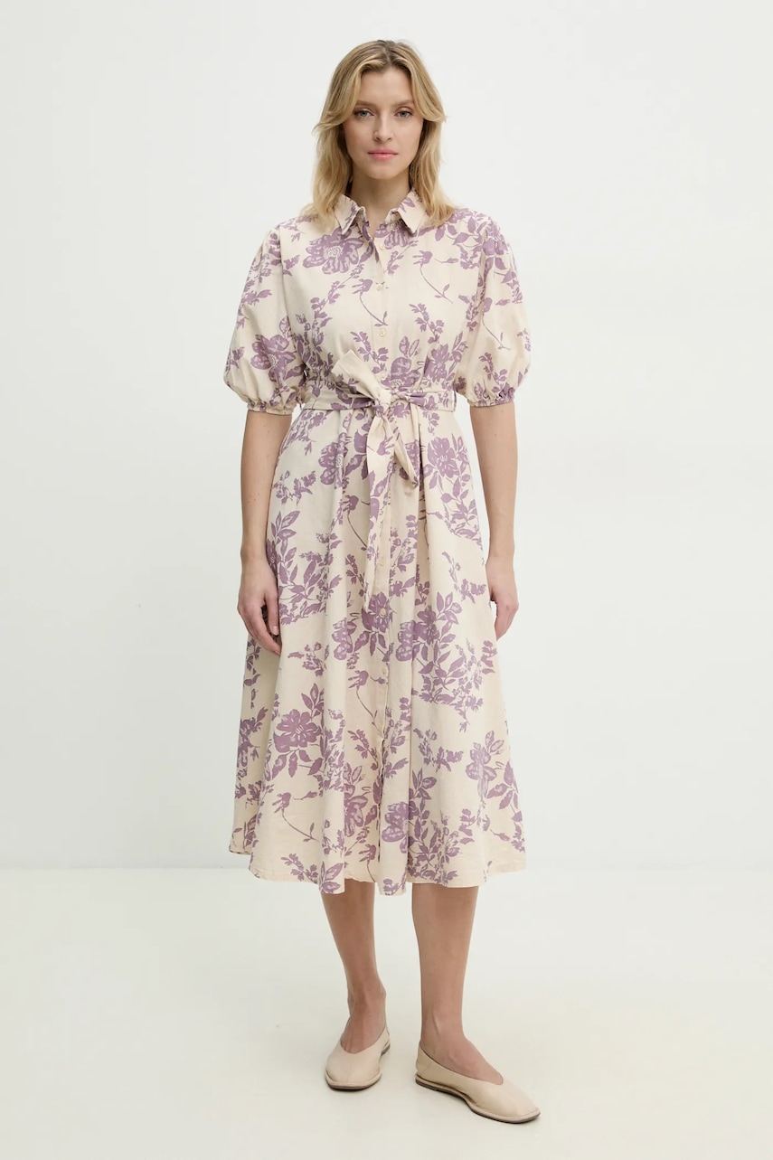 Answear Lab rochie din bumbac culoarea violet
