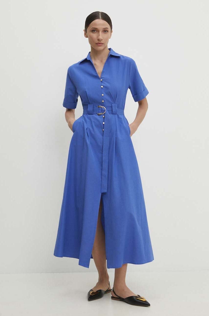 Answear Lab rochie din bumbac midi
