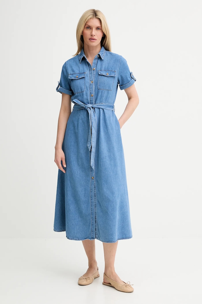 Answear Lab rochie din denim midi