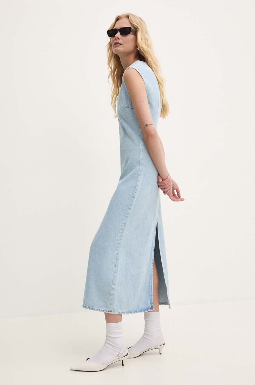 Answear Lab rochie din denim midi