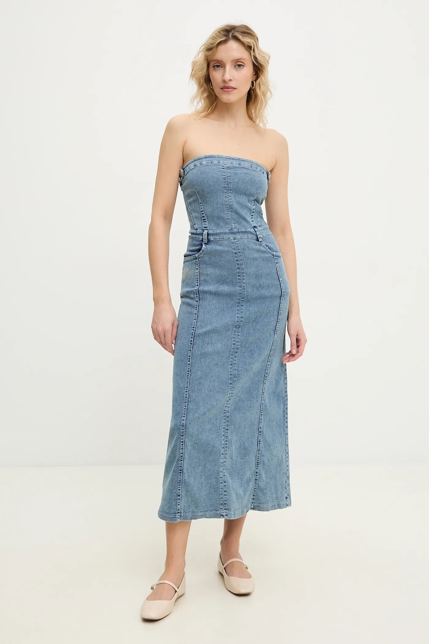 Answear Lab rochie din denim midi
