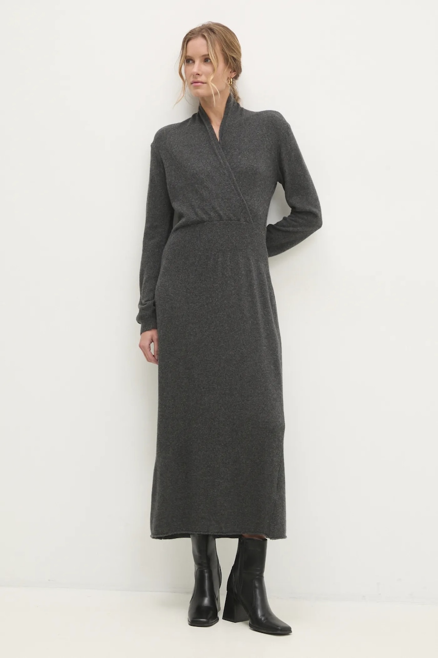 Answear Lab rochie din lână culoarea gri