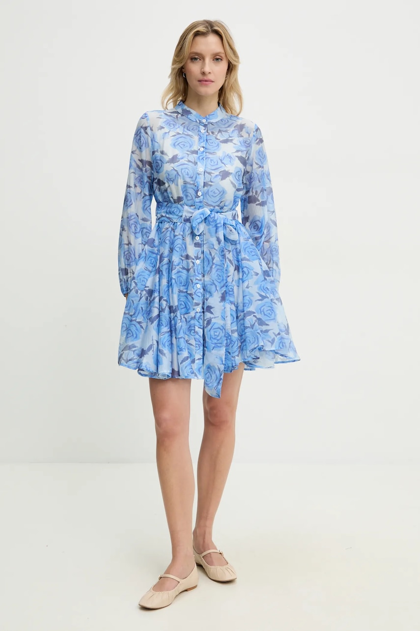 Answear Lab rochie din mătase mini