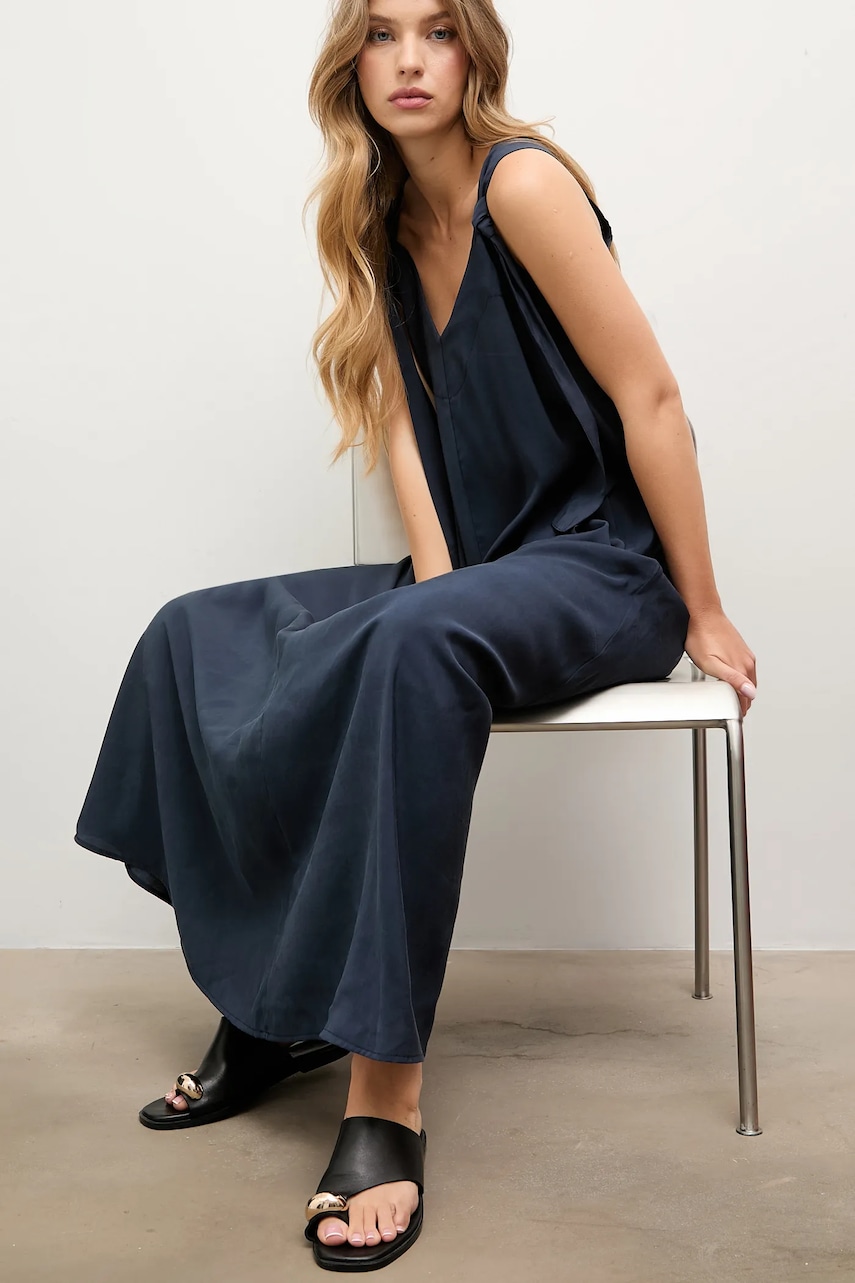 Answear.LAB rochie culoarea albastru marin