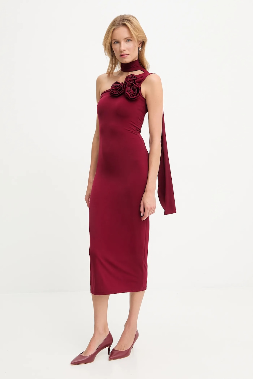 Answear.LAB rochie culoarea bordo
