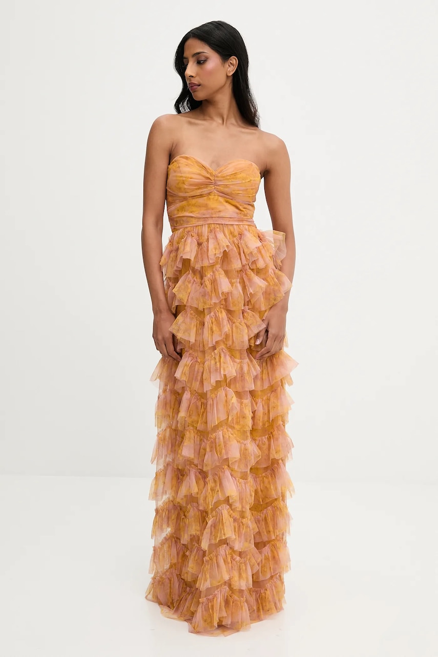 Answear.LAB rochie culoarea galben