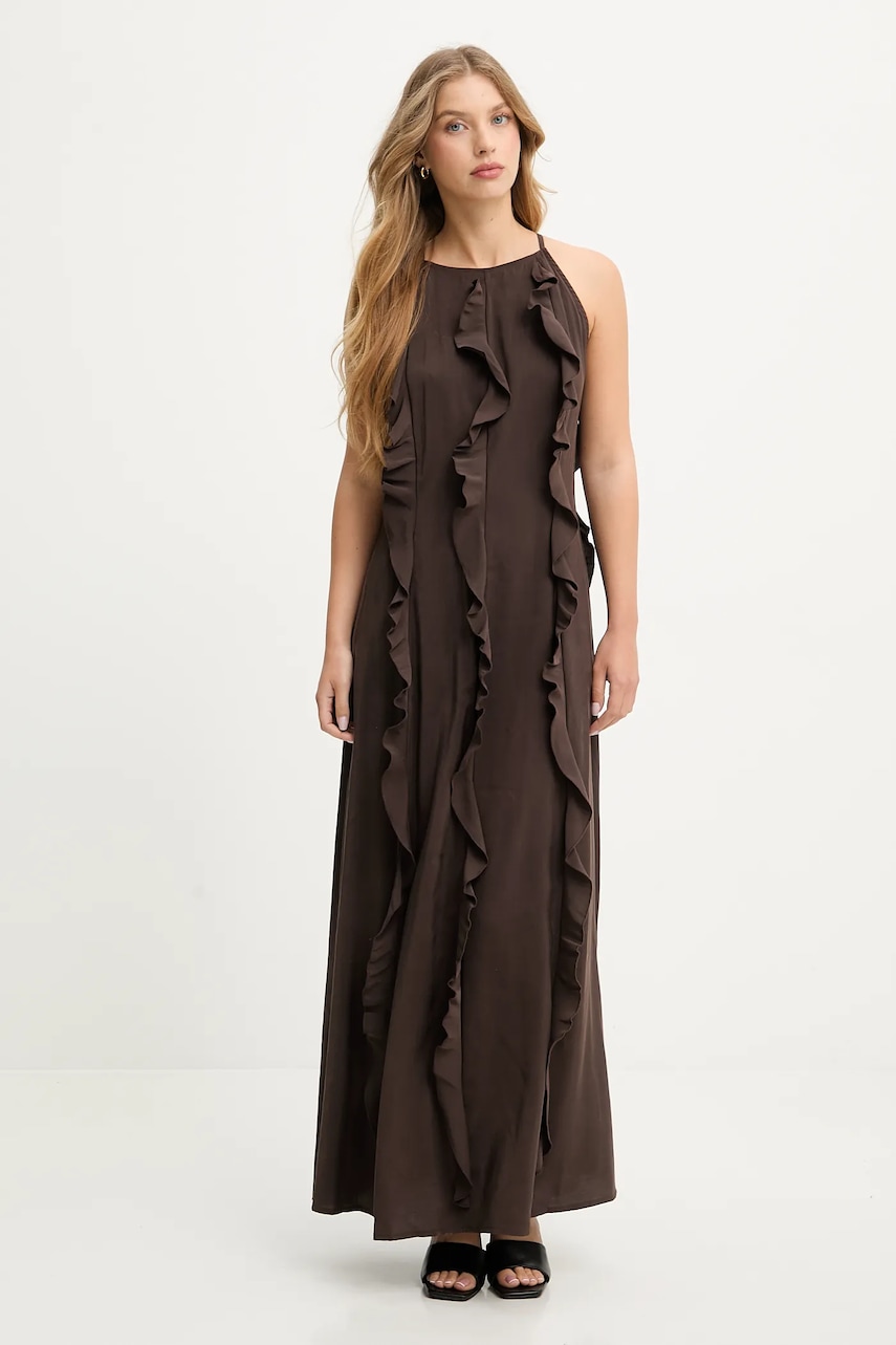 Answear.LAB rochie culoarea maro