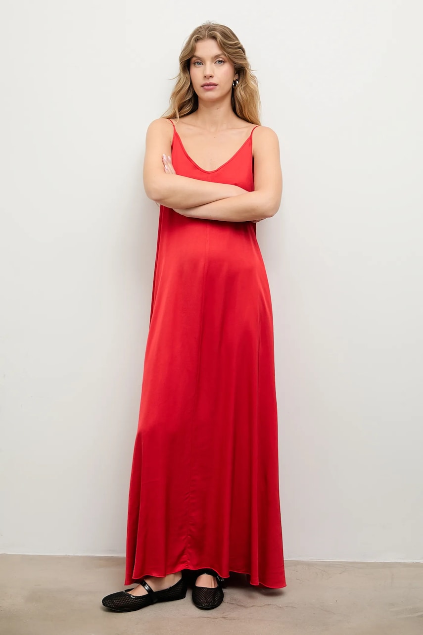 Answear.LAB rochie culoarea rosu