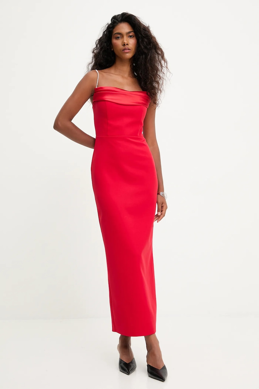 Answear.LAB rochie culoarea rosu